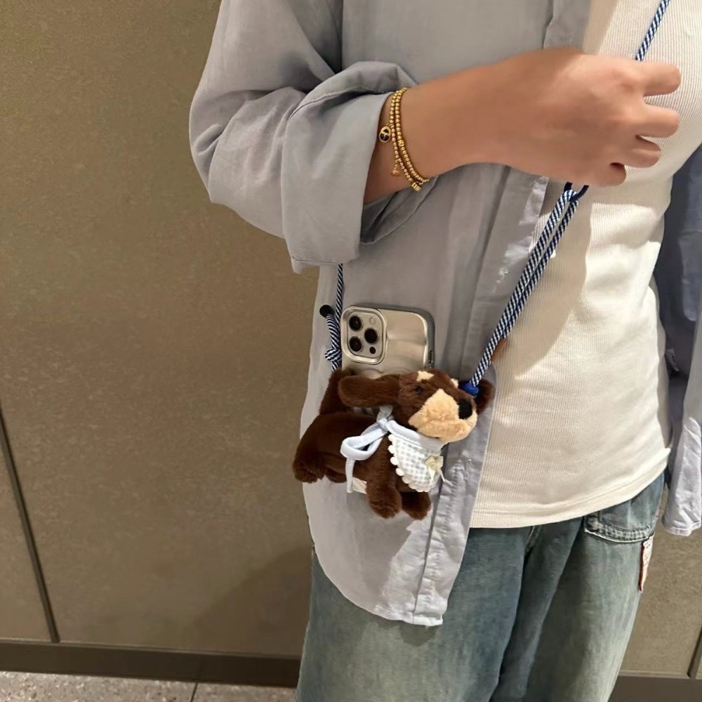Cute Cartoon Dachshund Plush D - đánh giá và giá Phone Accessories Stand
