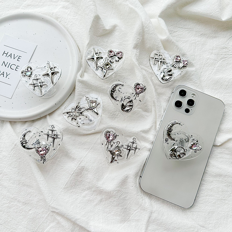 Clear Heart Phone Grip Holder  - đánh giá và giá Phone Accessories Items