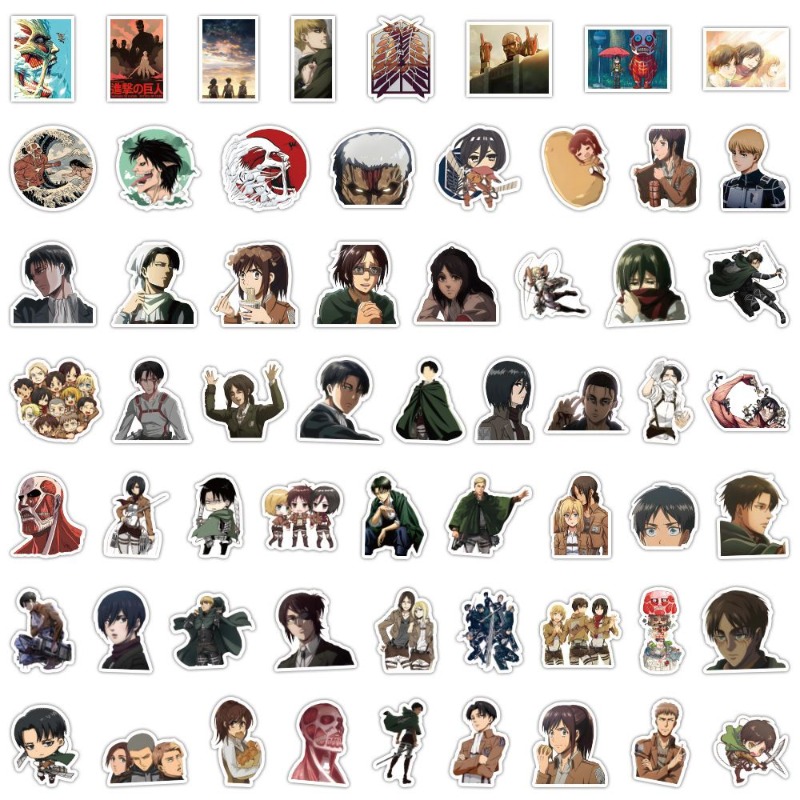 60Pcs Attack on Titan Anime St - đánh giá và giá Phone Accessories Items